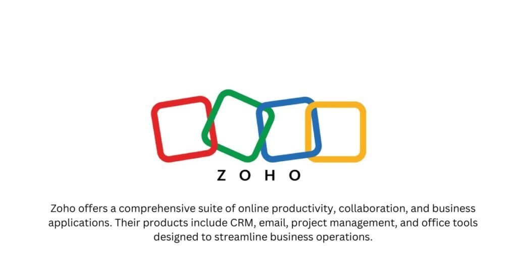 Zoho-Top 10 Remote Work Startups in India