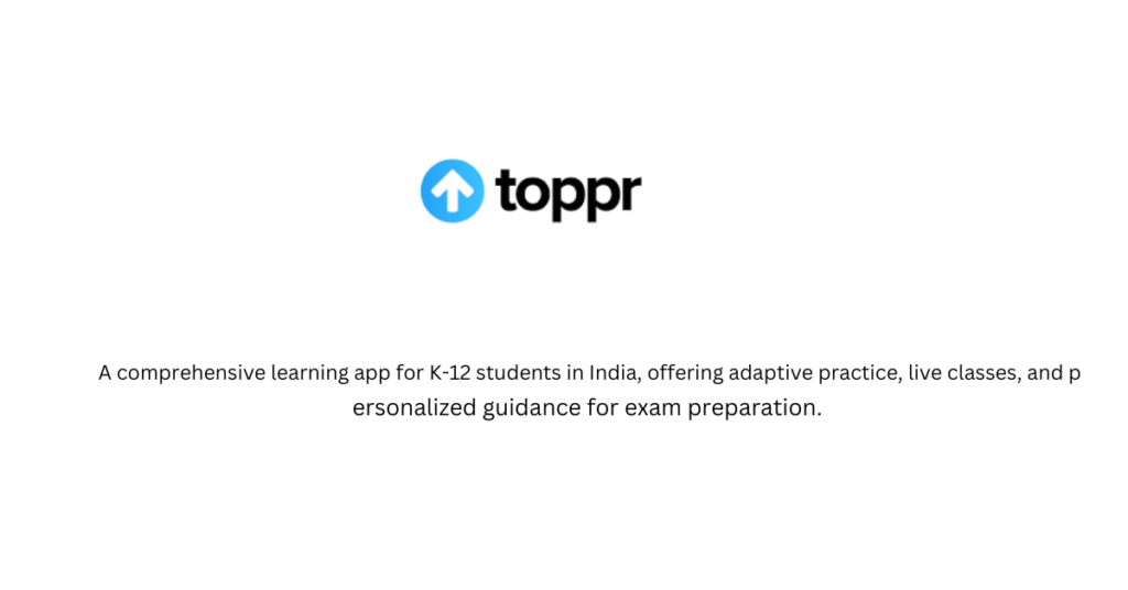 Toppr-top 10 edutech stratups in India