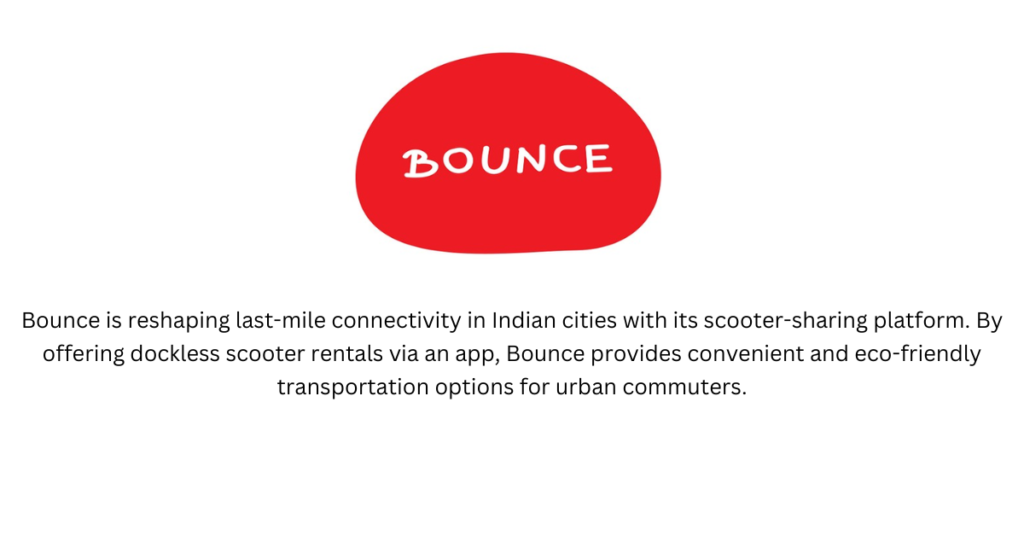 Bounce-top 10 mobility startups in India
