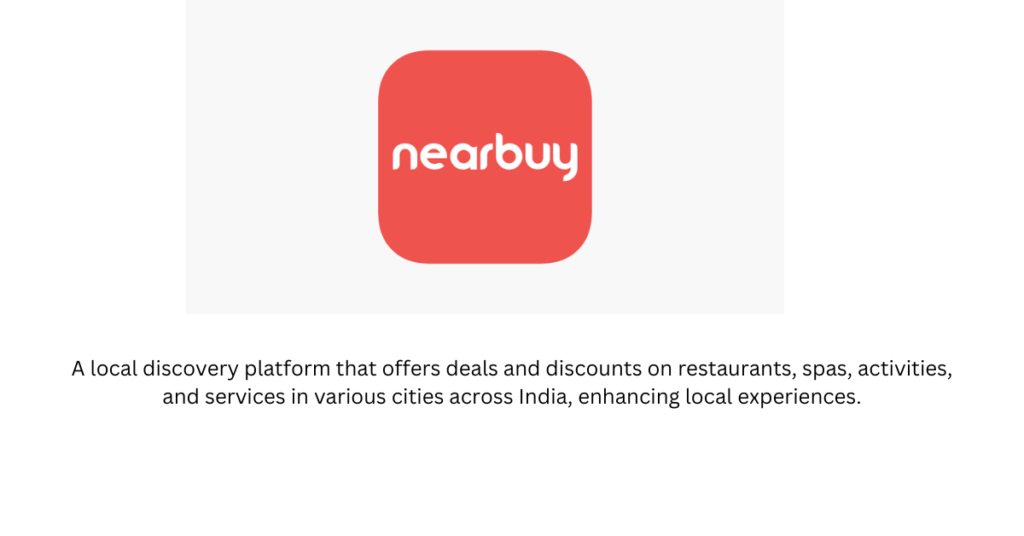 Nearbuy-top 10 travel tech startuos in India